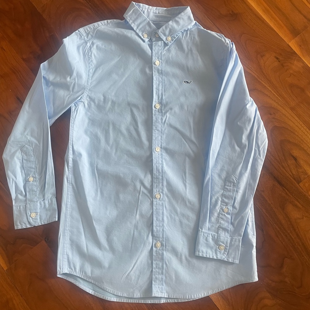 Vineyard Vines On The Go Performance Ocean Breeze Button Down Shirt